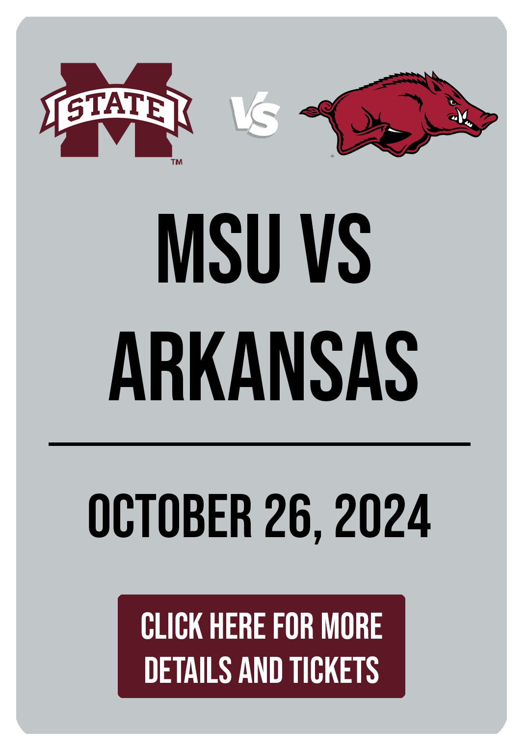 MSU vs Arkansas Tailgate