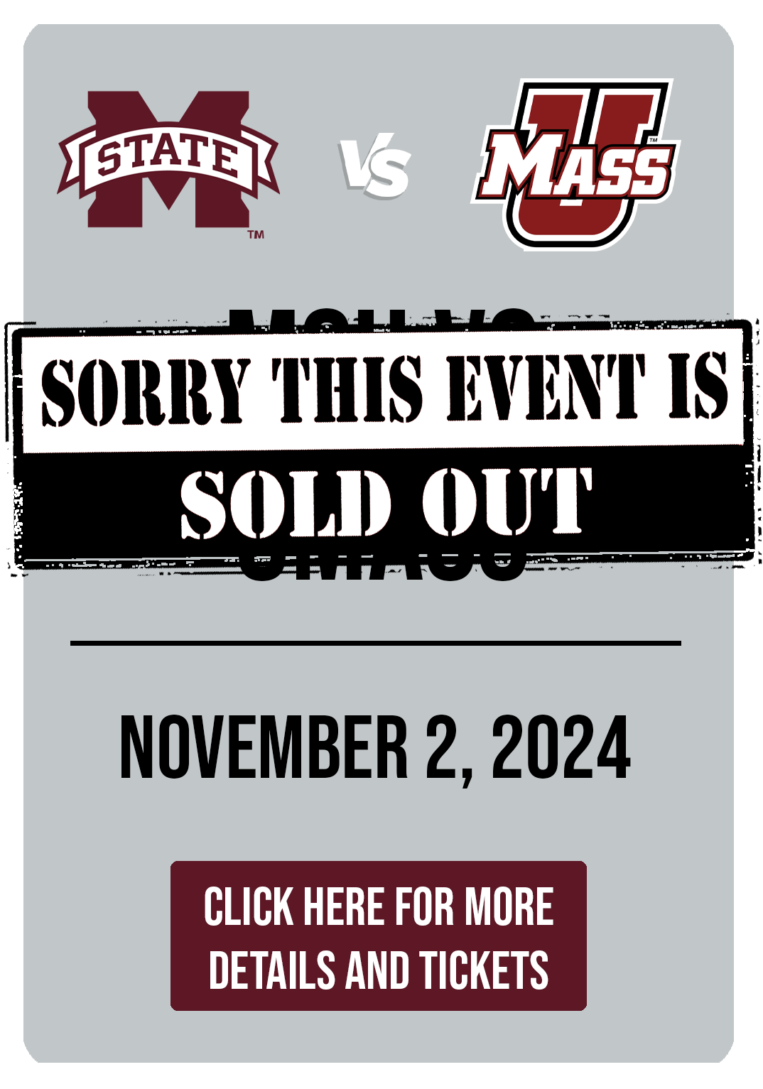 MSU vs UMASS Homecoming Tailgate