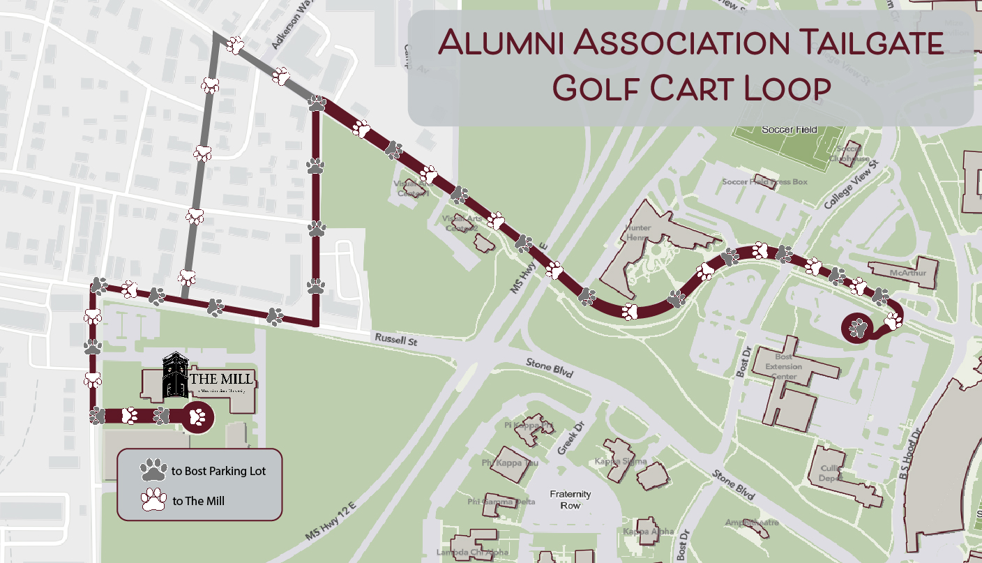 Tailgate Golfcart Routes