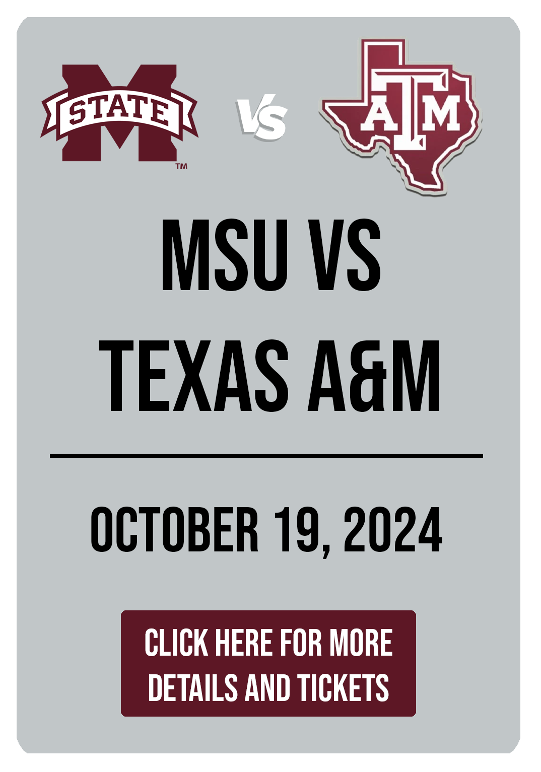 MSU vs Texas A&M Tailgate